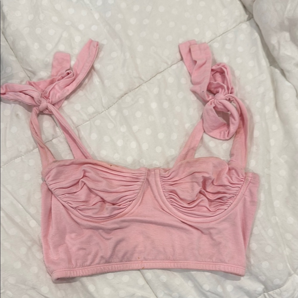 Adika Pink Crop Top